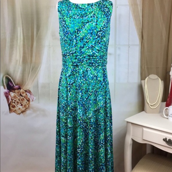 Jessica Howard Dresses & Skirts - 🔵NWOT “CURVY” GREEN&BLUE MULTICOLOR STRETCH DRESS